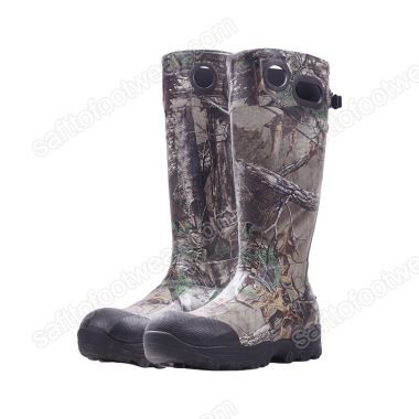Camouflage rubberen jachtlaarzen