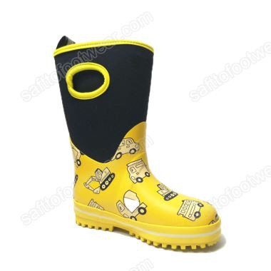 Lichtgewicht ademende rubberen regenlaarzen voor kinderen